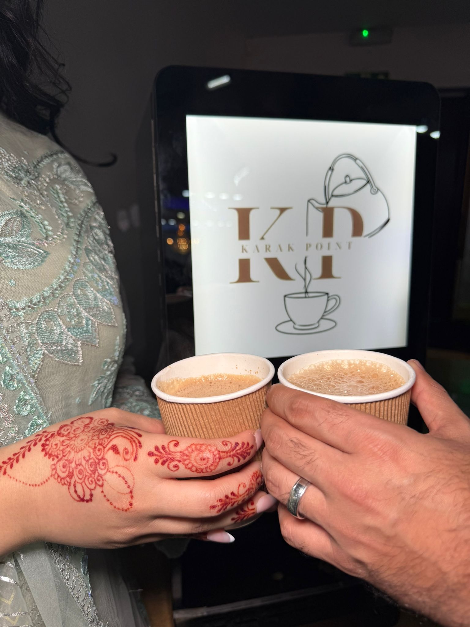 Karak Point chai vending machine close up